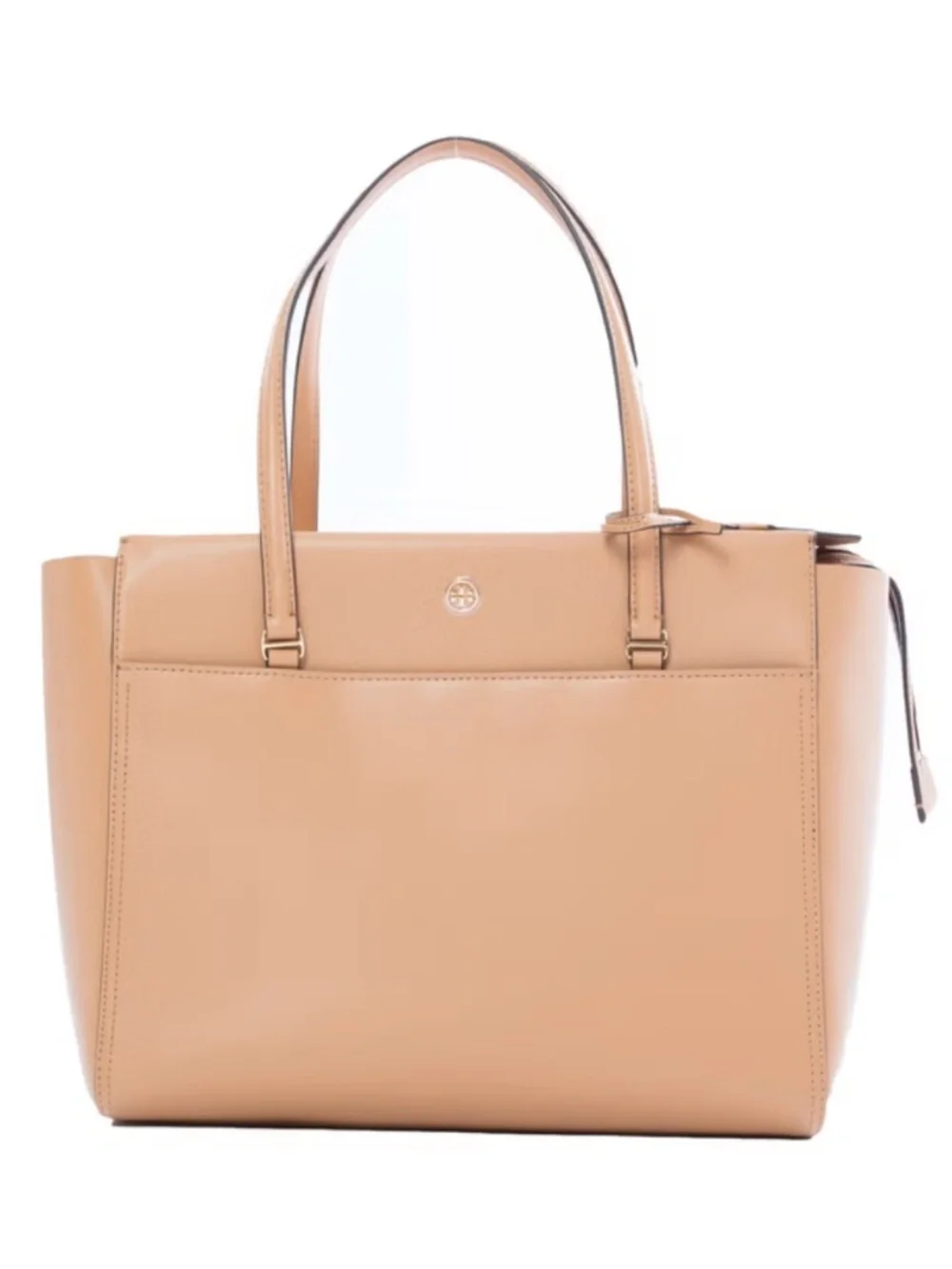 NWT Tory Burch Large Parker Leather Tote Bag in Cardamom Royal Navy Style 37169